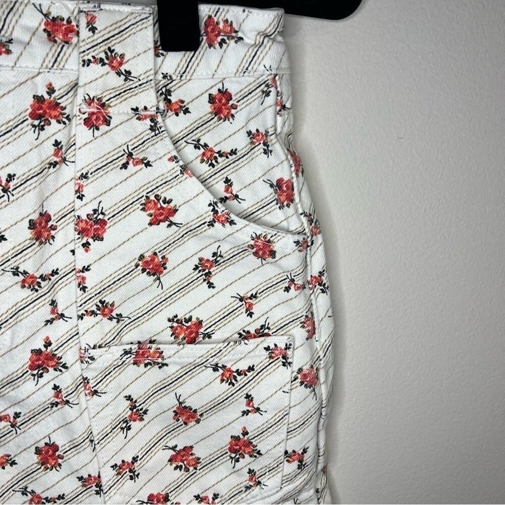 Re/Done Floral Denim Cargo Mini Skirt Size 26 - Picture 6 of 16